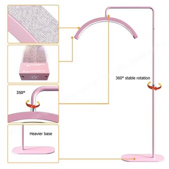 Beautysalon Ledlamp moonlight Lumistar - pink